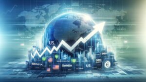 U.S. Forex market growth chart with rising trend